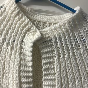 Crochet women arm outlet cream cape